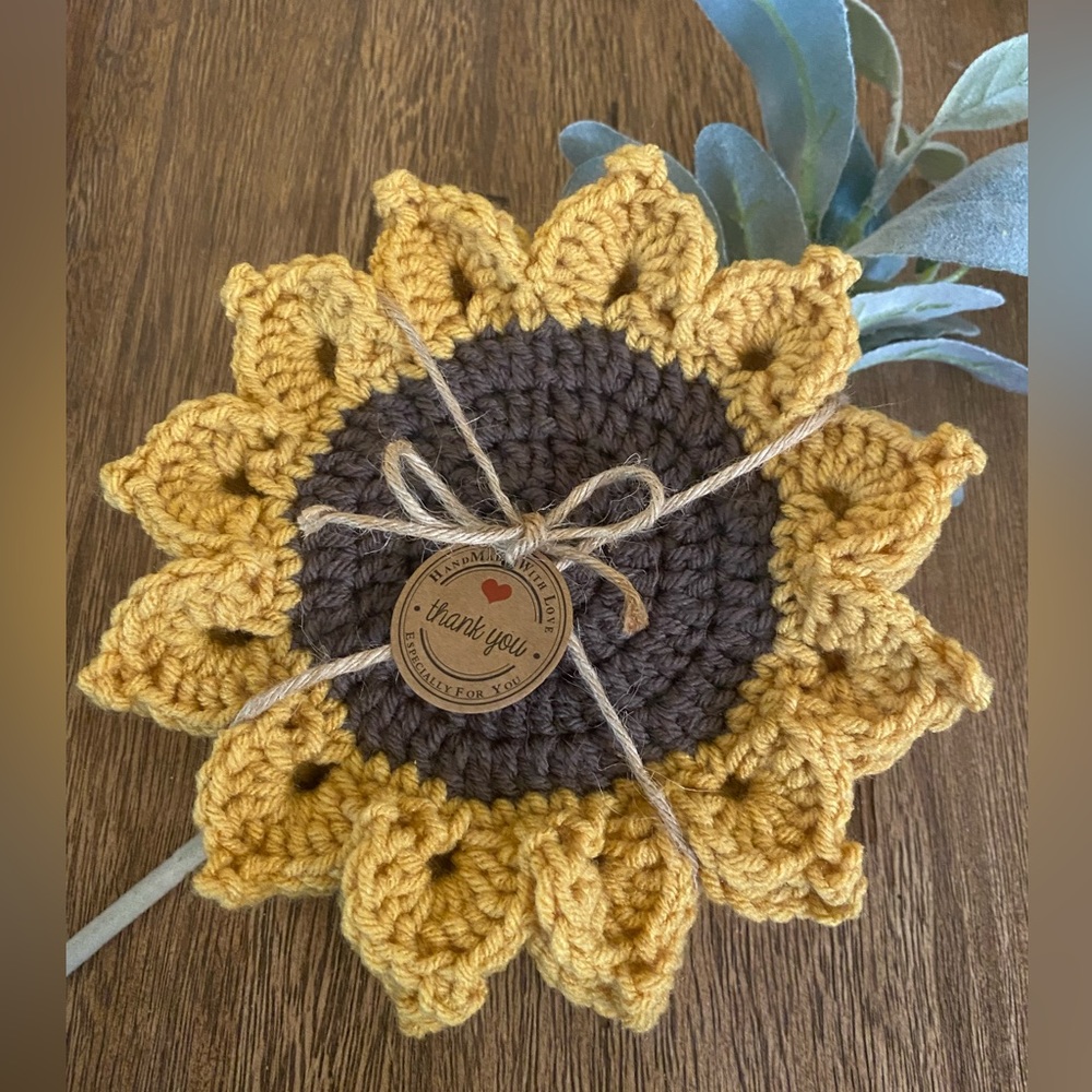Sunflower Coaster Set